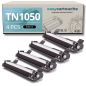 Pack de 4 toners compatibles BROTHER TN-1050 negro